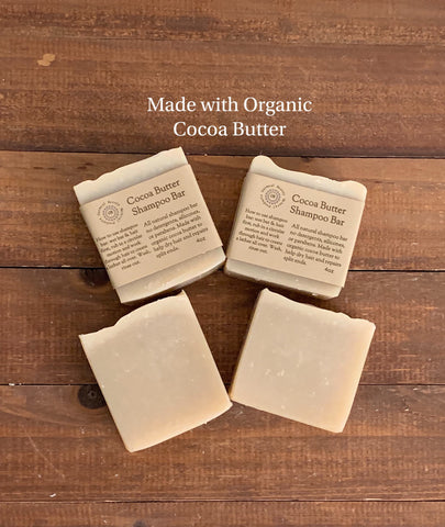 Cocoa Butter Shampoo Bar/Helps Dry Hair/ Repairs split Ends